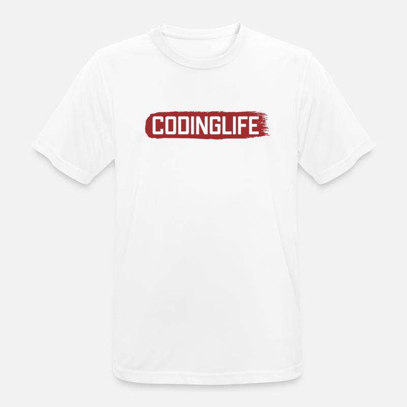 Codinglife Software Developer Developer - Men's Breathable T-Shirt - white