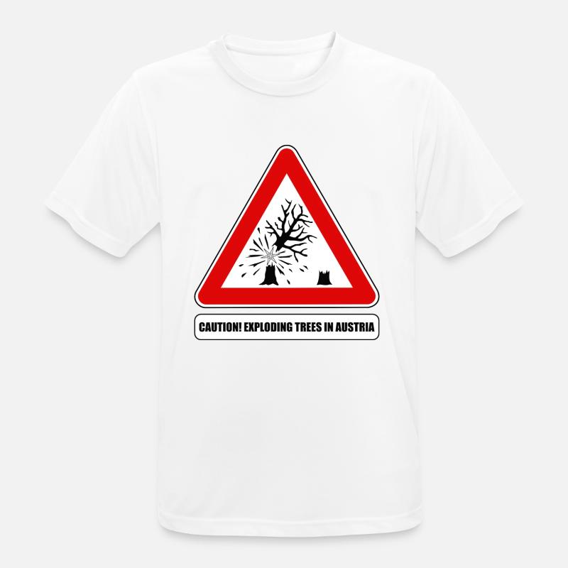 exploding trees, exploding trees Austria - Men's Breathable T-Shirt - white