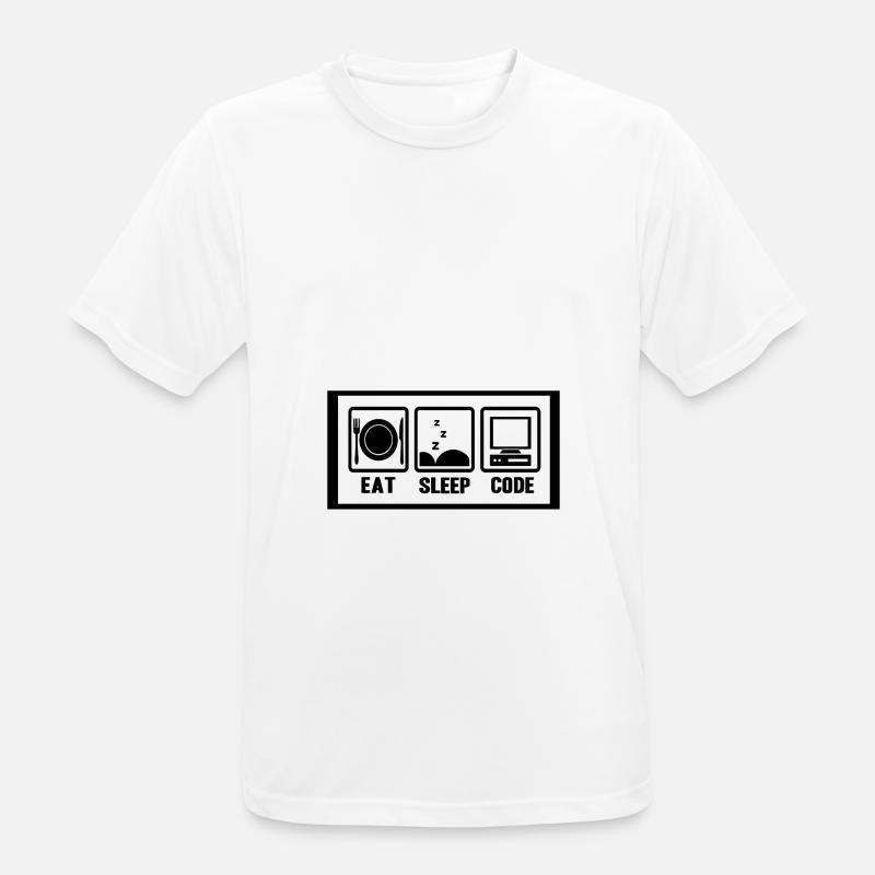 Programmer coder software developer computer - Men's Breathable T-Shirt - white