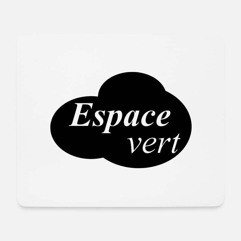 espace vert - Mouse Pad (horizontal) - white