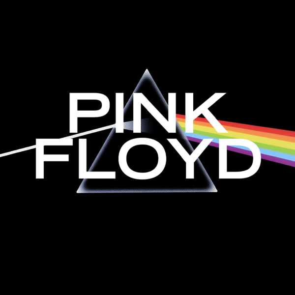 Black backdrop with white text, behind it is a triangle with a rainbow coming out to the right.