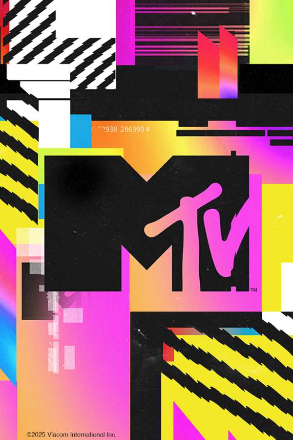 Colourful picture with different graphics and shapes. In the middle, large letters in black and purple with a colour gradient