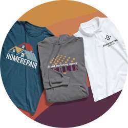 T-Shirt, Hoodie und Poloshirt mit Siebdruck-Design