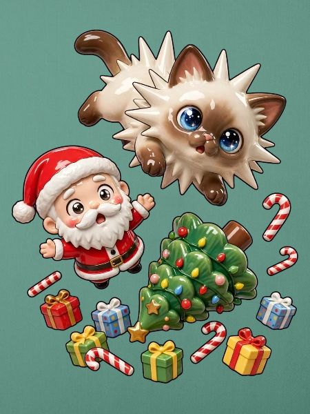 Weihnachts-Igel-Weihnachtsstimmung