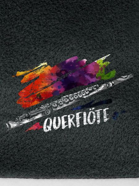 Flinke Querflötistin Marschkapelle