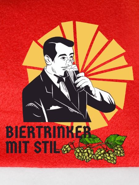 Biertrinker mit Stil