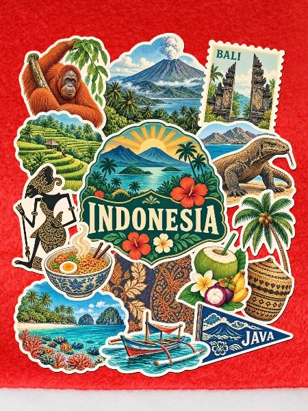 Indonesien Reisesticker