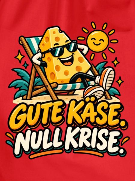 Käse am Strand: Sonnenspaß Spruch