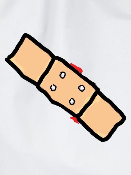 pflaster mit blut