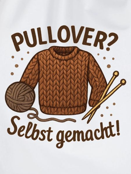 Pullover selbst gemacht Geschenk für Strickfans