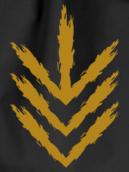 Down arrow icon gold