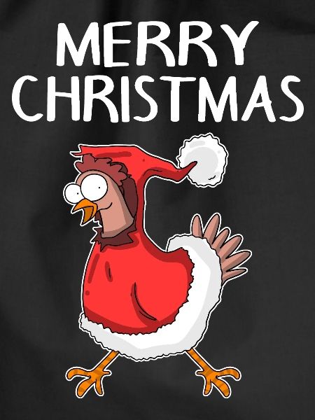 Christmas Chicken Merry Christmas