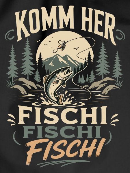 Komm her Fischi Fischi Angler