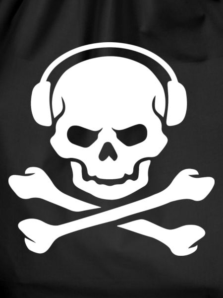 Skull Headphones Crossbones