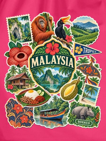 Malaysia Reisesticker