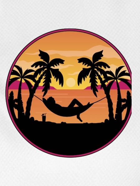 Palm Trees Hammock Sunset