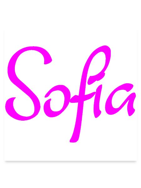 Sofia Neon-Schriftzug