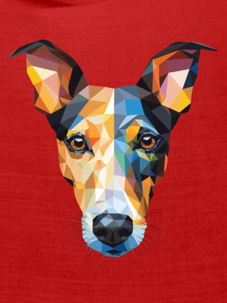 Glatte Foxterrier-Hunderasse buntes Aquarell