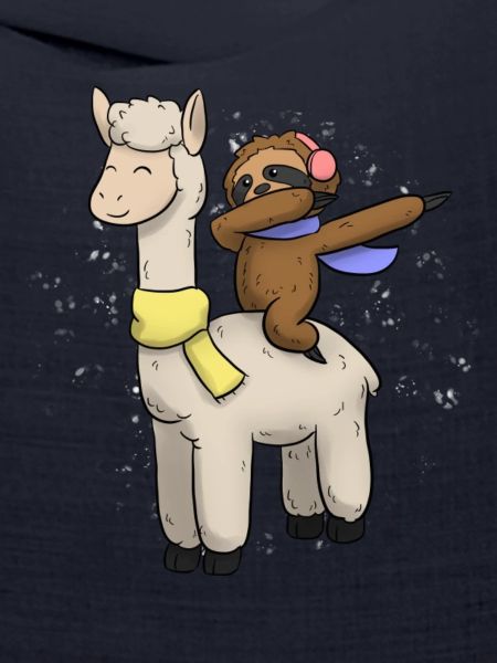 Lama Faultier Weihnachtsgeschenk