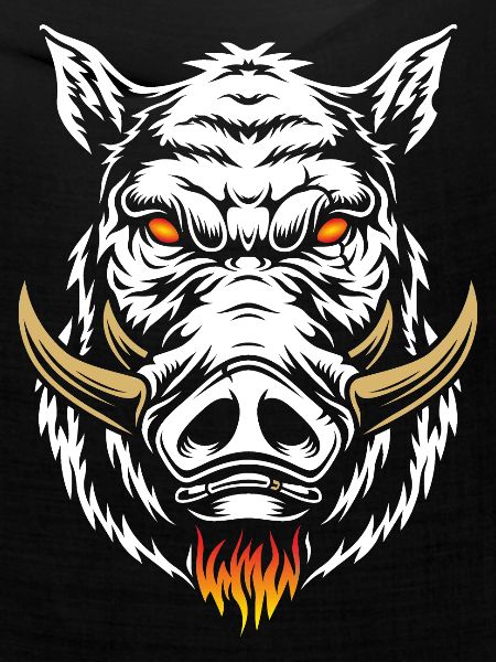 Flammendes Wildschwein