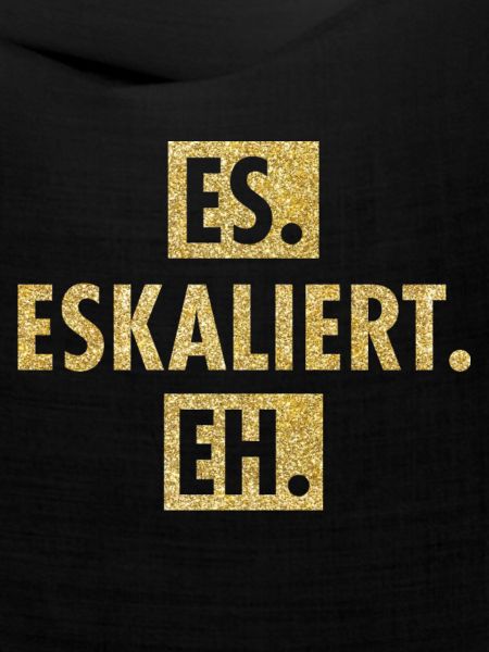 Es eskaliert. Glitzernde Provokation