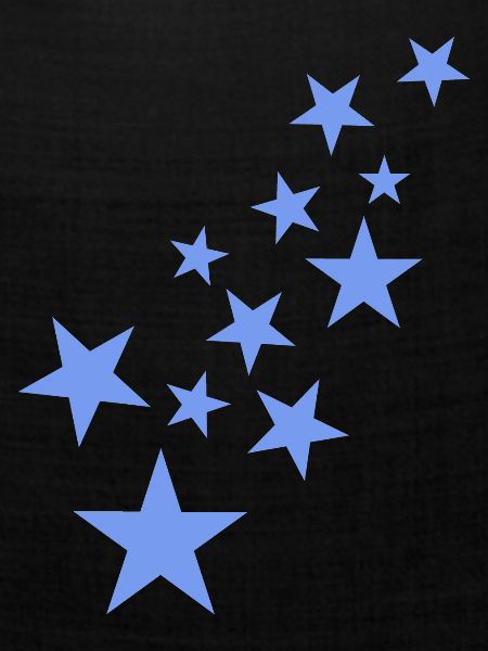 Stern Sternchen Muster Blau