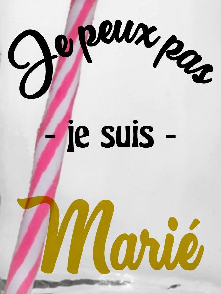 JUST MARRIED. EVJF