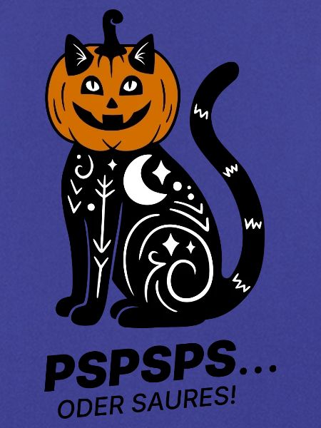 Pspsps oder Saures – Schwarze Katze Halloween