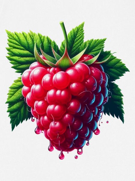 Runny leafy raspberry