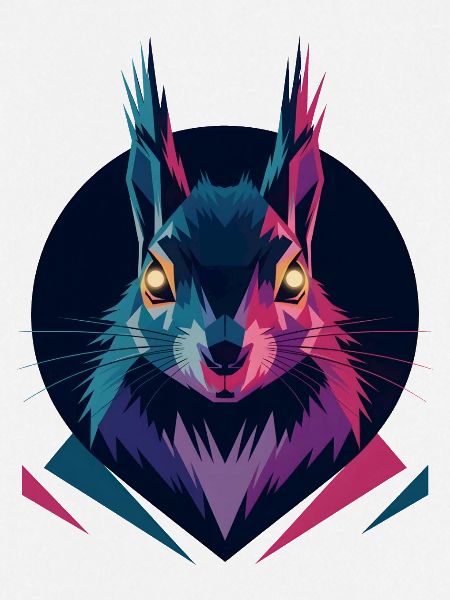 Low-poly Squirrel