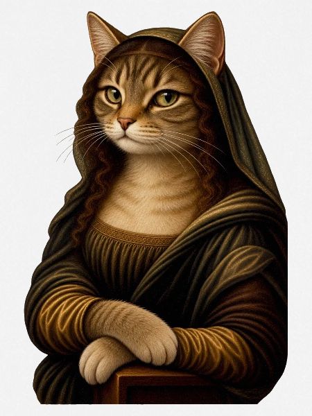 Mona Lisa als Katze