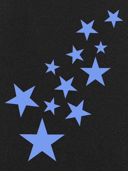 Stern Sternchen Muster Blau