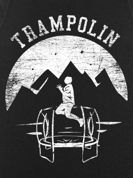 Elastischer Trampolinakrobat Salto