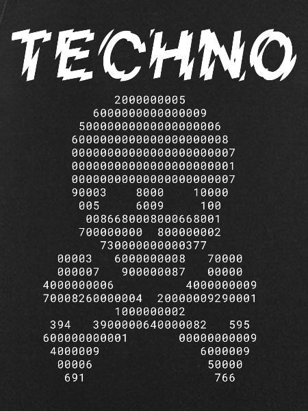 Techno-binäre Glyphen
