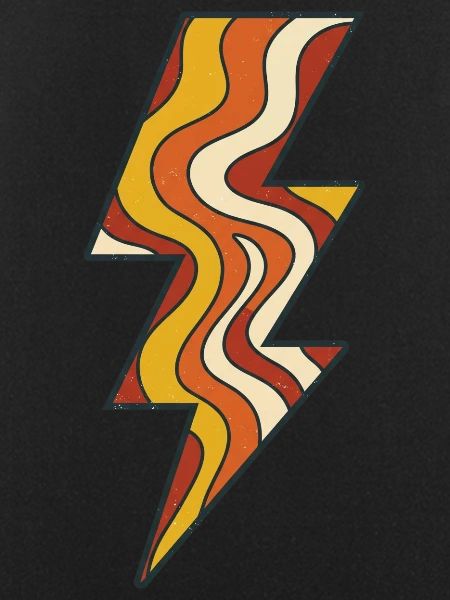 Retro Wellenblitz Farbpalette