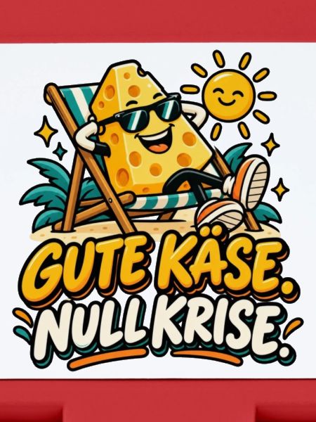 Käse am Strand: Sonnenspaß Spruch