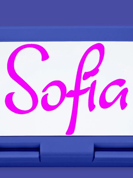Sofia Neon-Schriftzug