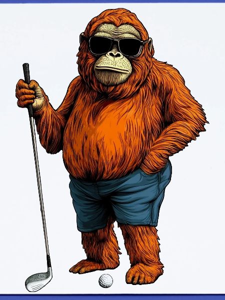 Orang Utan Golf Affe