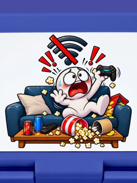 Kein WLAN – Gamer im Panikmodus!