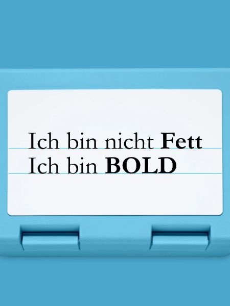 ich bin bold