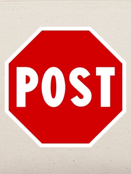 Post Road Sign