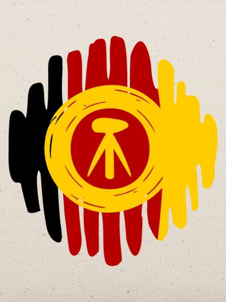NVA Landstreitkräfte Kokarde gemalt