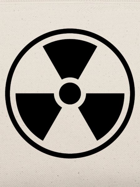 Strahlenfeststoff-Symbol Nuklearwarnsymbol