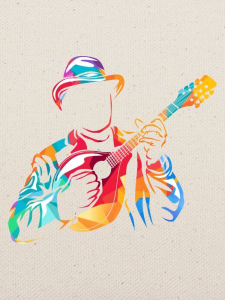 Flinker Mandolinist Zupforchester