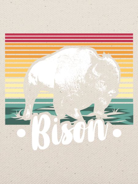 Zotteliger Bison Steppenbewohner