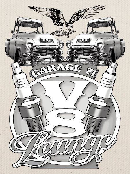 V8 Garage Lounge Oldtimer