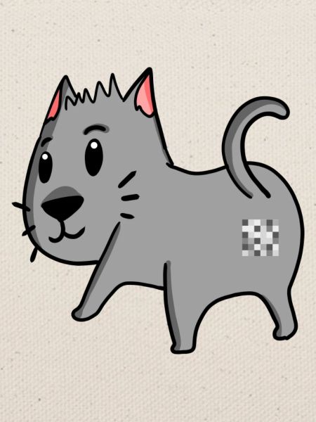Katze Arsch - Katze Hintern
