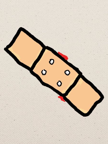 pflaster mit blut