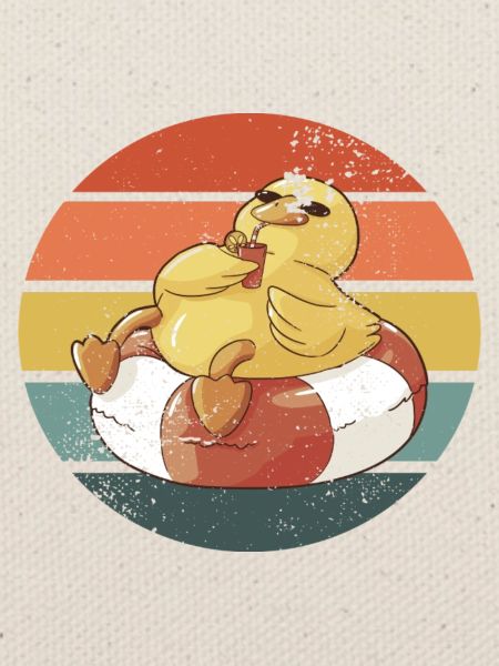 Badeente Gummiente Retro