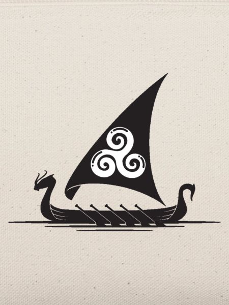 Vikingerschiff Triskel Segel
